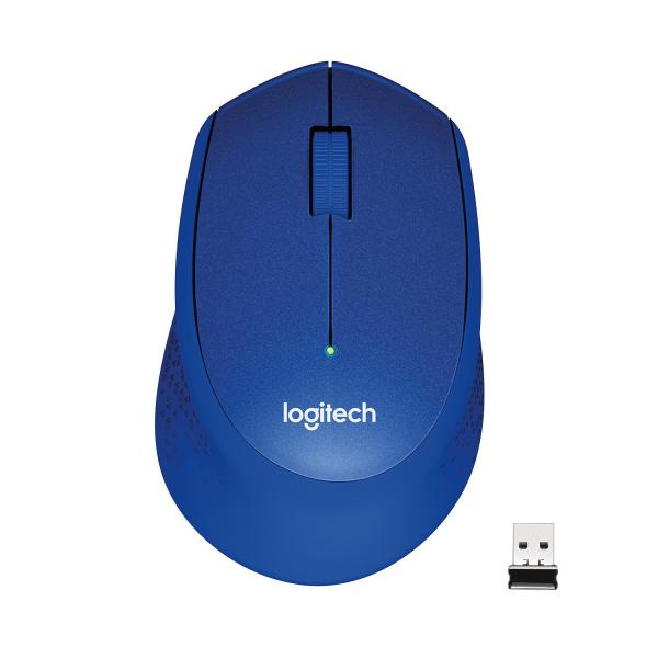 Rato Sem Fios Logitech M330 Silent Plus Até 1000 DPI Azul — Recondicionado