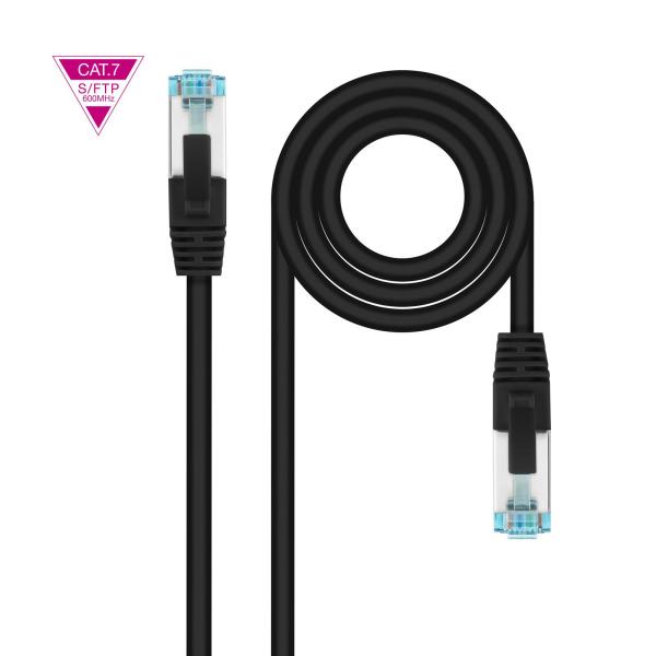 Cabo de Rede Nanocable RJ45 LSZH CAT.7 600MHZ SFTP AWG26 50 CM Preto