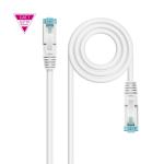 Cabo de Rede Nanocable RJ45 LSZH CAT.7 600MHZ SFTP AWG26 30 CM Branco