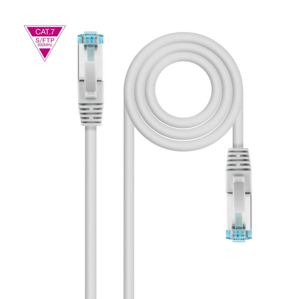 Cabo de Rede Nanocable RJ45 LSZH CAT.7 600MHZ SFTP AWG26 50 CM Branco
