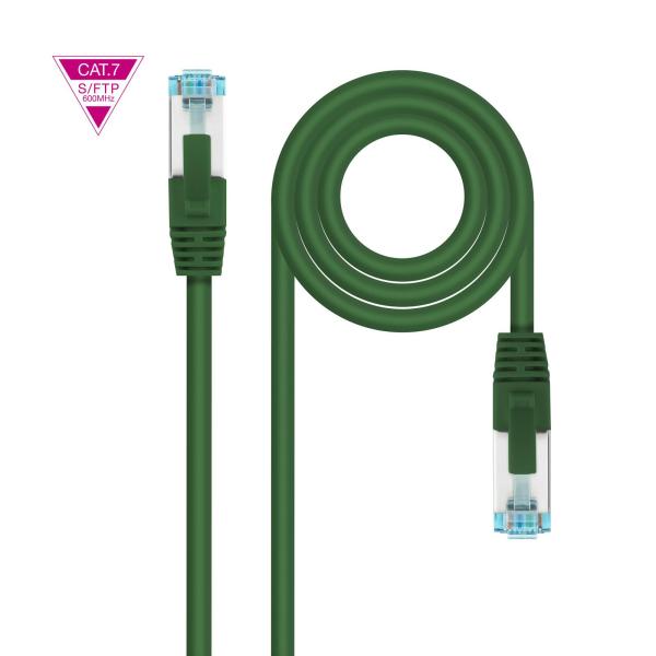 Cabo de Rede RJ45 Cat7 S - FTP AWG26 Verde (2 mts) - Nanocable