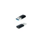 Adaptador USB - A 3.1 Nanocable USB - A/M > USB - C/F Preto
