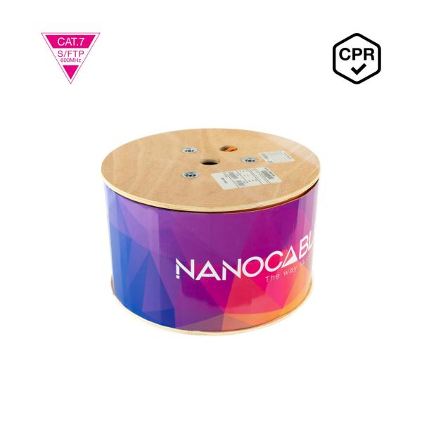 Bobine de Cabo de Rede CAT.7 LSZH S - FTP AWG23 (305 mts) - Nanocable