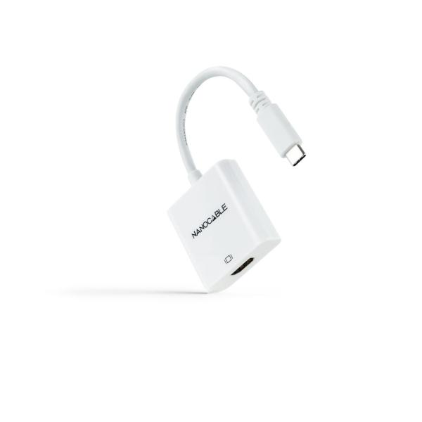Adaptador Nanocable USB - C M > HDMI F 15 CM Branco