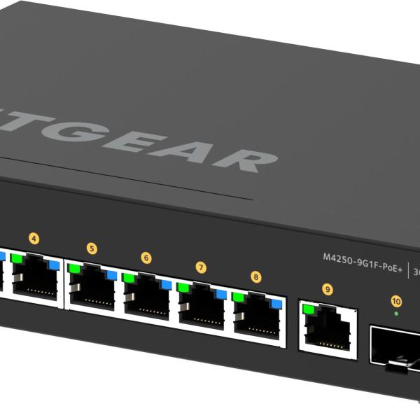 NETGEAR 8x1G PoE+ 110W 1x1G and 1xSFP Managed Switch