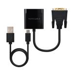 Adaptador Nanocable DVI M > VGA 10 CM Preto