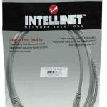 Intellinet Network Patch Cable, Cat5e, 2m, Grey, CCA, U/UTP, PVC, RJ45, Gold Plated Contacts, Snagless, Booted, Lifetime Warranty, Polybag