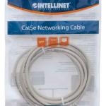 Intellinet Network Patch Cable, Cat6, 3m, Grey, CCA, U/UTP, PVC, RJ45, Gold Plated Contacts, Snagless, Booted, Lifetime Warranty, Polybag