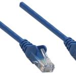 Intellinet Network Patch Cable, Cat6, 1m, Blue, CCA, U/UTP, PVC, RJ45, Gold Plated Contacts, Snagless, Booted, Lifetime Warranty, Polybag