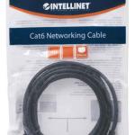 Intellinet Network Patch Cable, Cat6, 5m, Black, CCA, U/UTP, PVC, RJ45, Gold Plated Contacts, Snagless, Booted, Lifetime Warranty, Polybag