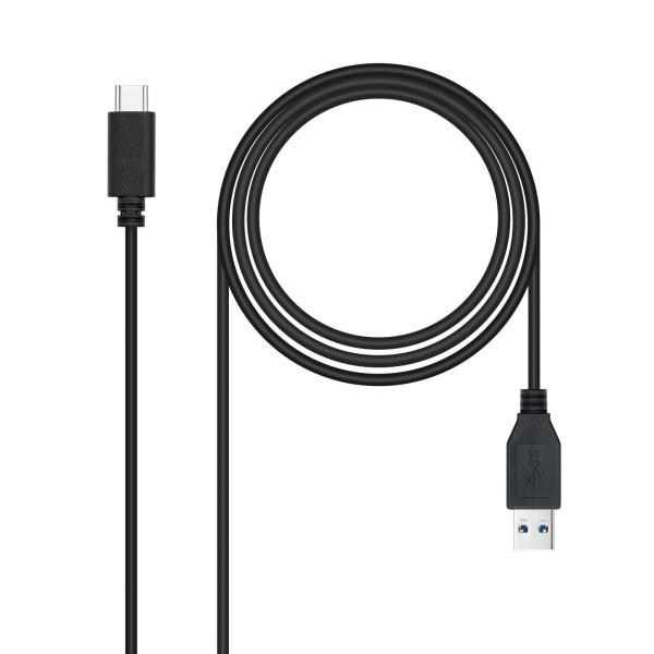Cabo USB 3.1 Gen2 10Gbps 3A Nanocable USB - C/M > USB - A/M 2 M Preto