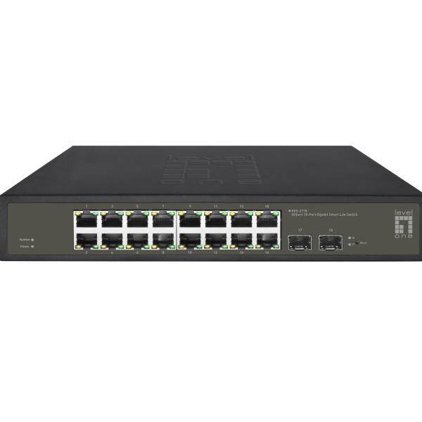 Switch 16 Portas 10/100/1000Mbps GES - 2118 - LEVEL ONE