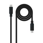 Cabo USB - C 3.1 Gen2 Nanocable 10Gbps 5A 4K/60Hz 0.5 M Preto