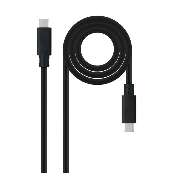Cabo USB 3.2 Gen2x2 Nanocable 20Gbps 5A/100W 4K/60HZ USB - C M/M 2 M Preto