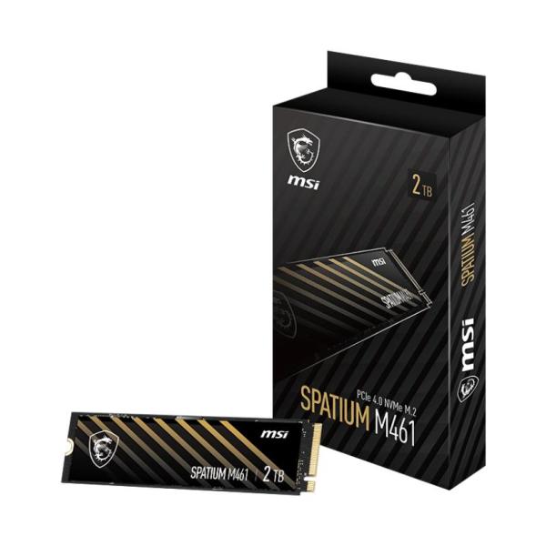 SSD M.2 2280 Spatium M461 2TB 3D NAND NVMe - MSI
