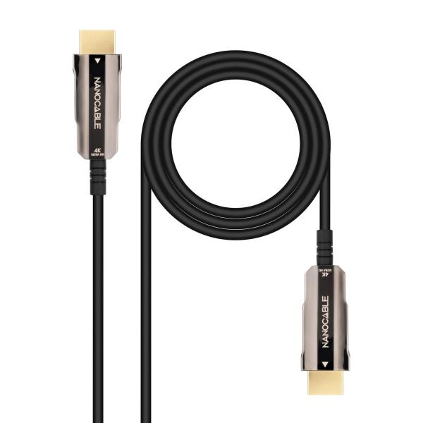 Cabo Nanocable HDMI V2.0 AOC 18Gbps 10M Preto
