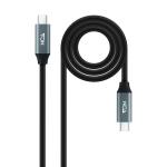 Cabo USB 3.2 Gen2x2 Nanocable 20Gbps 5A/100W 4K@60Hz USB - C M/M 3 M Preto