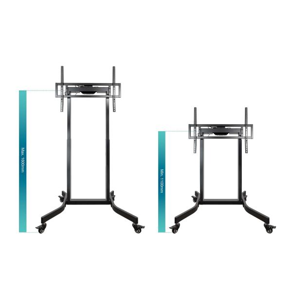 Suporte de Chão Amovível p/ TV 55 a 100 Máx. 120Kg (Preto) - TOOQ