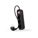 Régua Nanocable 3 Tomadas c/ switch 1.4 M Preto