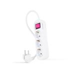 Régua Nanocable 3 Tomadas c/ switch 1.4 M Branco