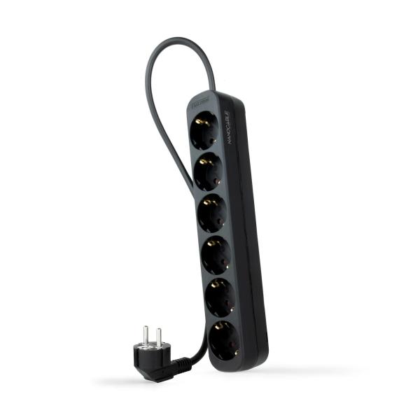 Régua Nanocable 6 Tomadas 1.4 M Preto