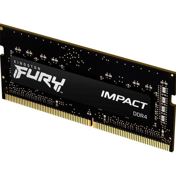 Memória RAM SO - DIMM Fury Impact 16GB (1x16GB) DDR4 - 3200MHz (Intel XMP) CL20 1.2V 1Rx8 - KINGSTON (Recondicionada)