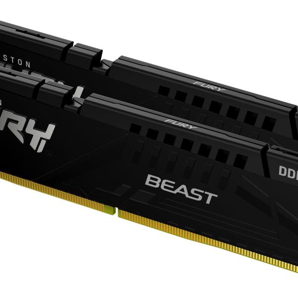 Memória RAM DIMM Fury Beast 16GB (2x8GB) DDR5 - 5600MHz (AMD Expo/Intel XMP) CL36 - KINGSTON