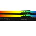 Kingston Kit 32GB (2 x 16GB) DDR5 5200MHz FURY Beast RGB Preto 1R CL36