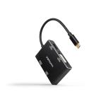 Base e Duplicador de Portas c/ Fios USB 3.2 Gen 1 (3.1 Gen 1) Type - C (Preto) - NANOCABLE