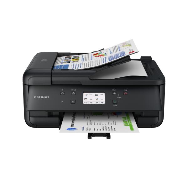 Impressora Multifunções Canon Pixma TR7650 Color Duplex WiFi Fax Jato Tinta Recondicionada