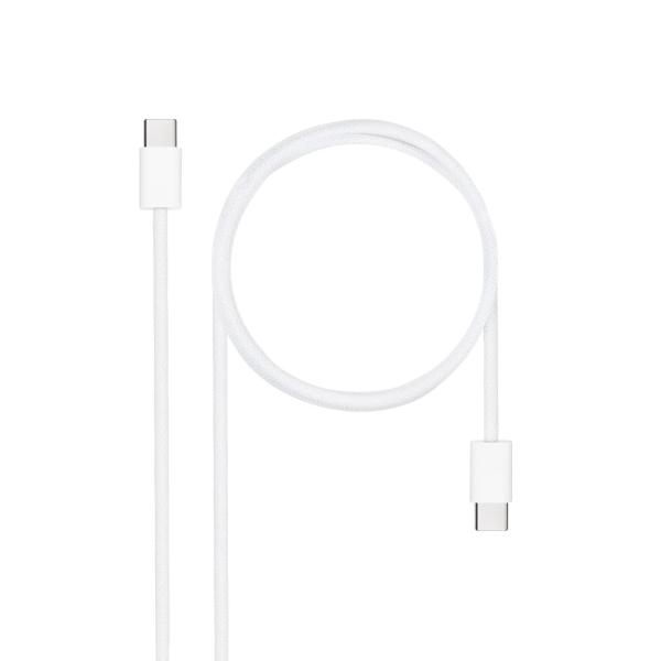 Cabo USB 2.0 60W 3A Nanocable USB - C M/M 2 M Branco