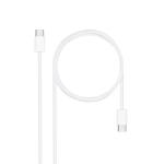 Cabo USB 2.0 60W 3A Nanocable USB - C M/M 1 M Branco