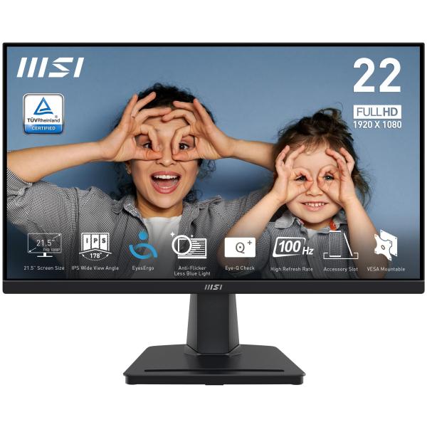 Monitor MSI MP225 22.3" FullHD VA 100hz 1ms 1xVGA 1xHDMI Audio