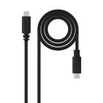 Cabo USB 2.0 3A Nanocable USB - C M/M 1.5 M Preto