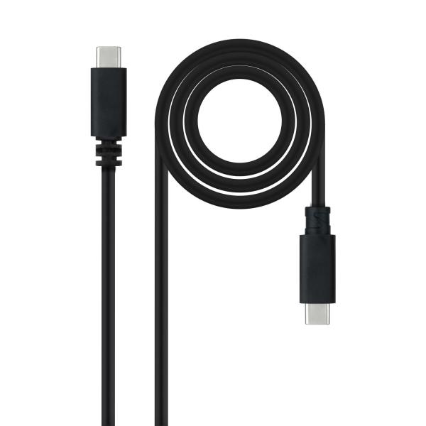 Cabo USB 2.0 3A Nanocable USB - C M/M 1.5 M Preto
