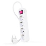 Régua Nanocable 4 Tomadas com switch 1.4 M Branco