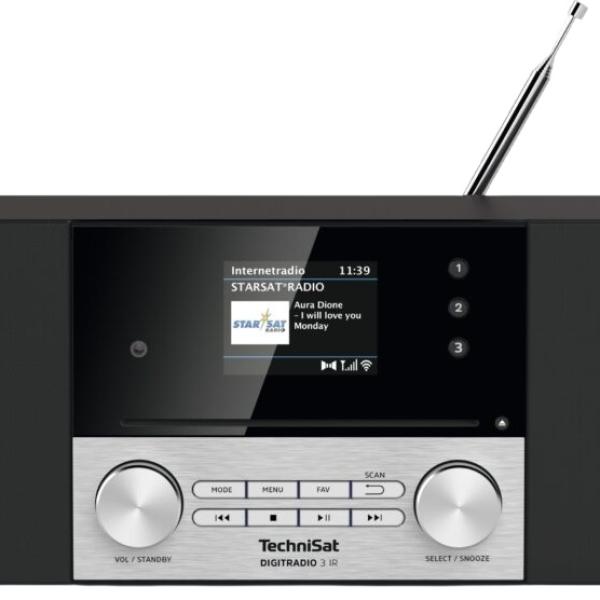 Rádio Digital Portátil DigitRadio 3 (Preto/Prateado) - TECHNISAT