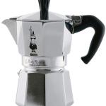 Cafeteira Italiana Moka Express 100ml (Alumínio/Preto) - BIALETTI