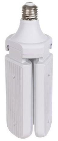 Lampada LED E27 220V 45W Branco F. 6000K c/ Abertura 3 Braços