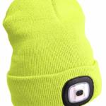 Gorro c/ Lanterna USB (Amarelo) - TRIZAND