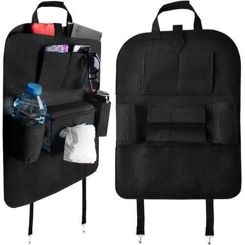 Organizador de Assento de Carro Feltro (Preto)