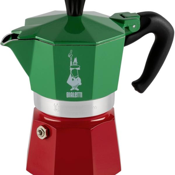 Cafeteira Italiana 0,13L (Verde/Vermelho) - BIALETTI