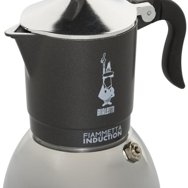 Cafeteira Italiana Fiammetta Induction 0,13L (Cinzento/Prateado) - BIALETTI