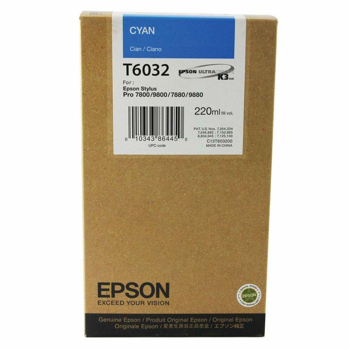 Tinteiro de Tinta Original Epson C13T603200 Ciano