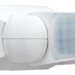Sensor de Movimento PIR Branco 220V c/ 2 Sensores 180º/360º (IP65) Branco