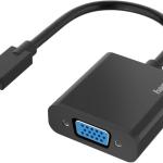 Adaptador de Vídeo USB - C Macho - VGA Fêmea (Preto) - HAMA