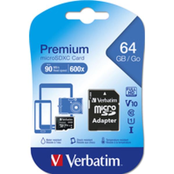 Cartão de Memória Micro SD com Adaptador Verbatim 44084
