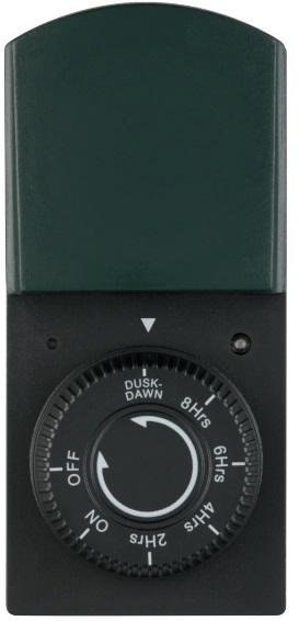Temporizador Elétrico IP44 (Preto/Verde) - REV