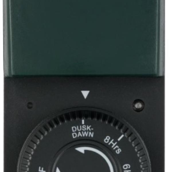 Temporizador Elétrico IP44 (Preto/Verde) - REV