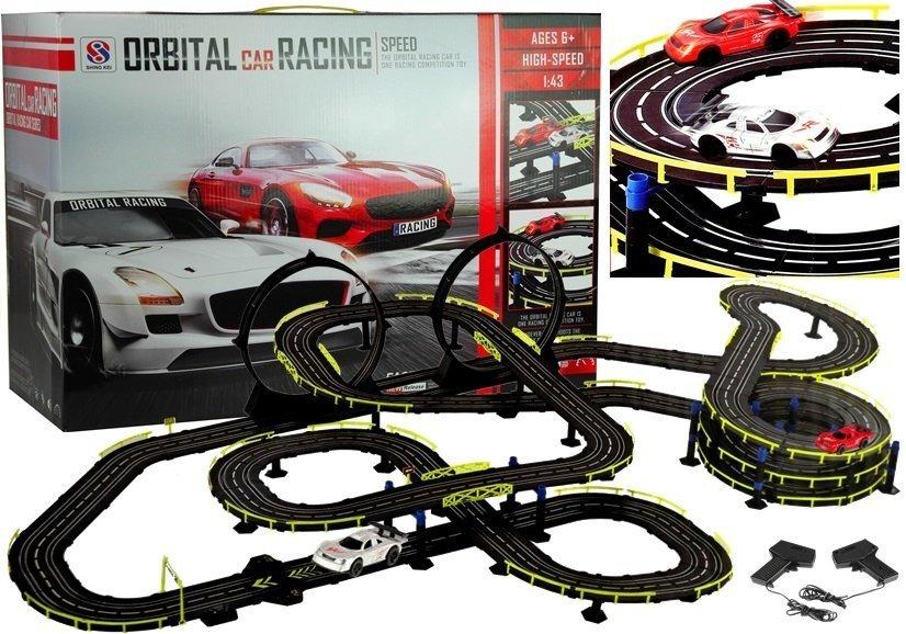 Pista de Corrida Speedway 2 Carros c/ Controladores Slot Cars 1:43